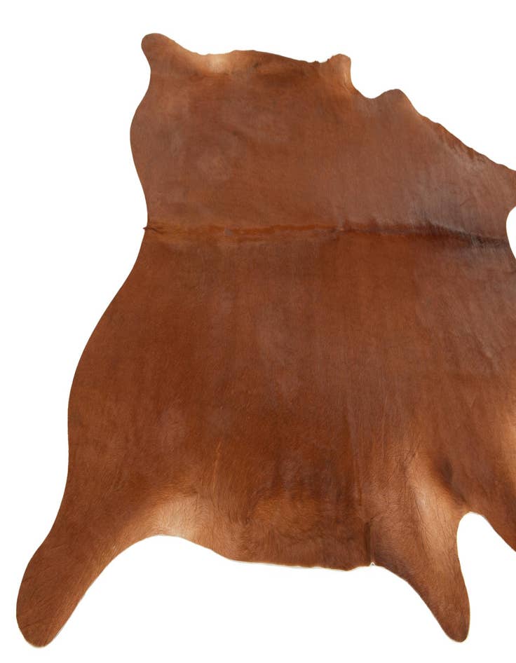 Detail image of  6' 7 x 6' 10 Cowhide Leather Square Rug