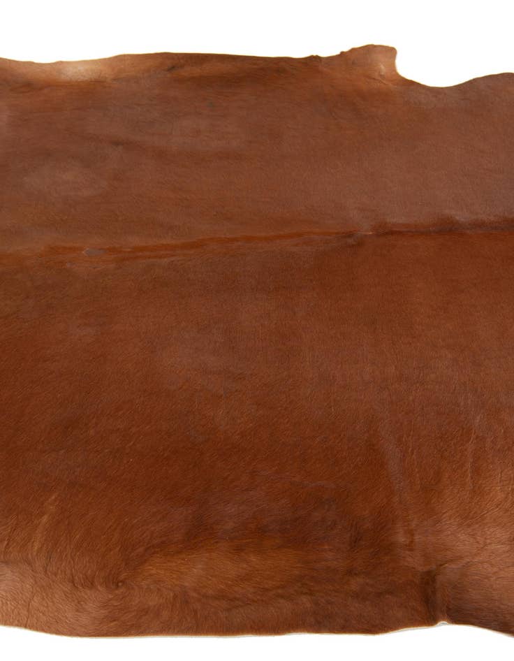 Detail image of  6' 7 x 6' 10 Cowhide Leather Square Rug