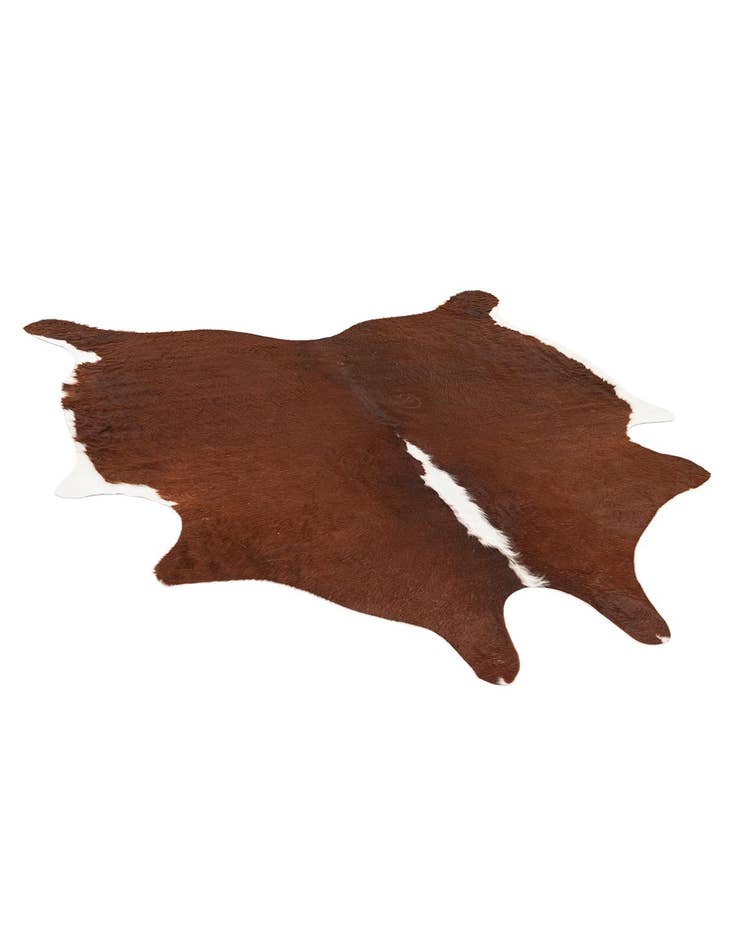 Detail image of  6' 1 x 6' 1 Cowhide Leather Square Rug