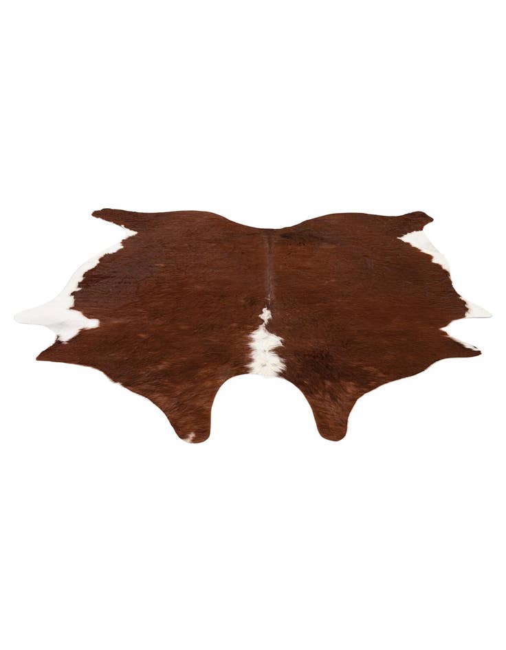 Detail image of  7' x 7' 1 Cowhide Leather Square Rug