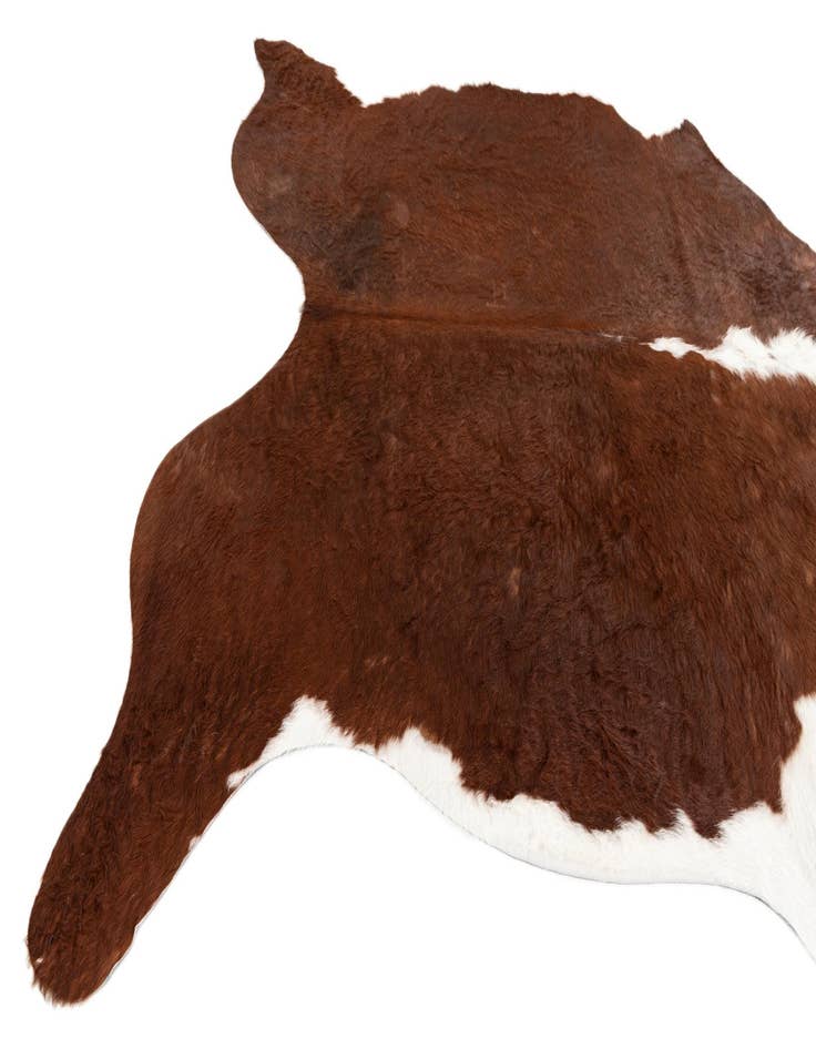 Detail image of  7' x 7' 1 Cowhide Leather Square Rug