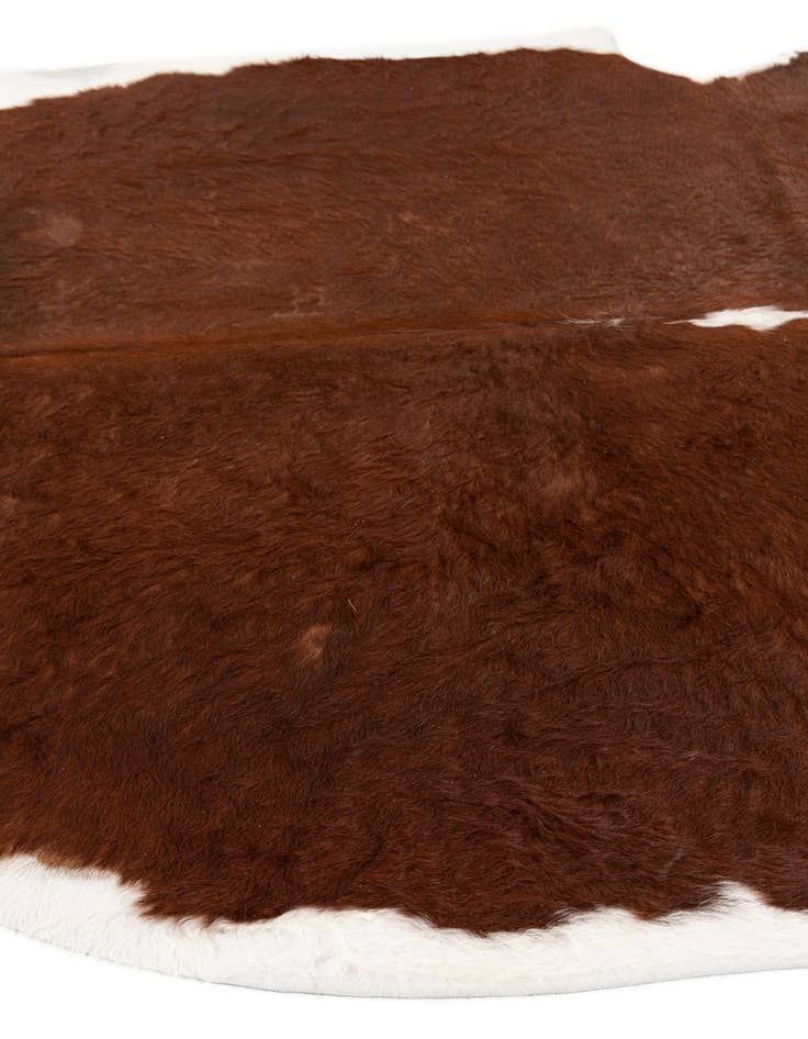 Detail image of  7' x 7' 1 Cowhide Leather Square Rug