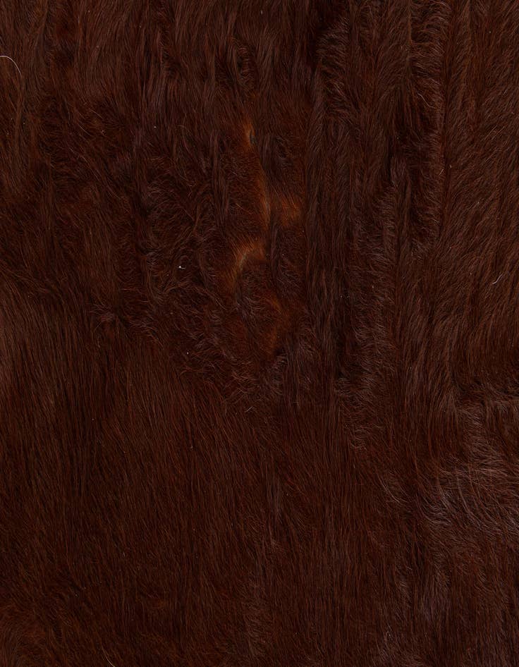 Detail image of  7' x 7' 3 Cowhide Leather Square Rug