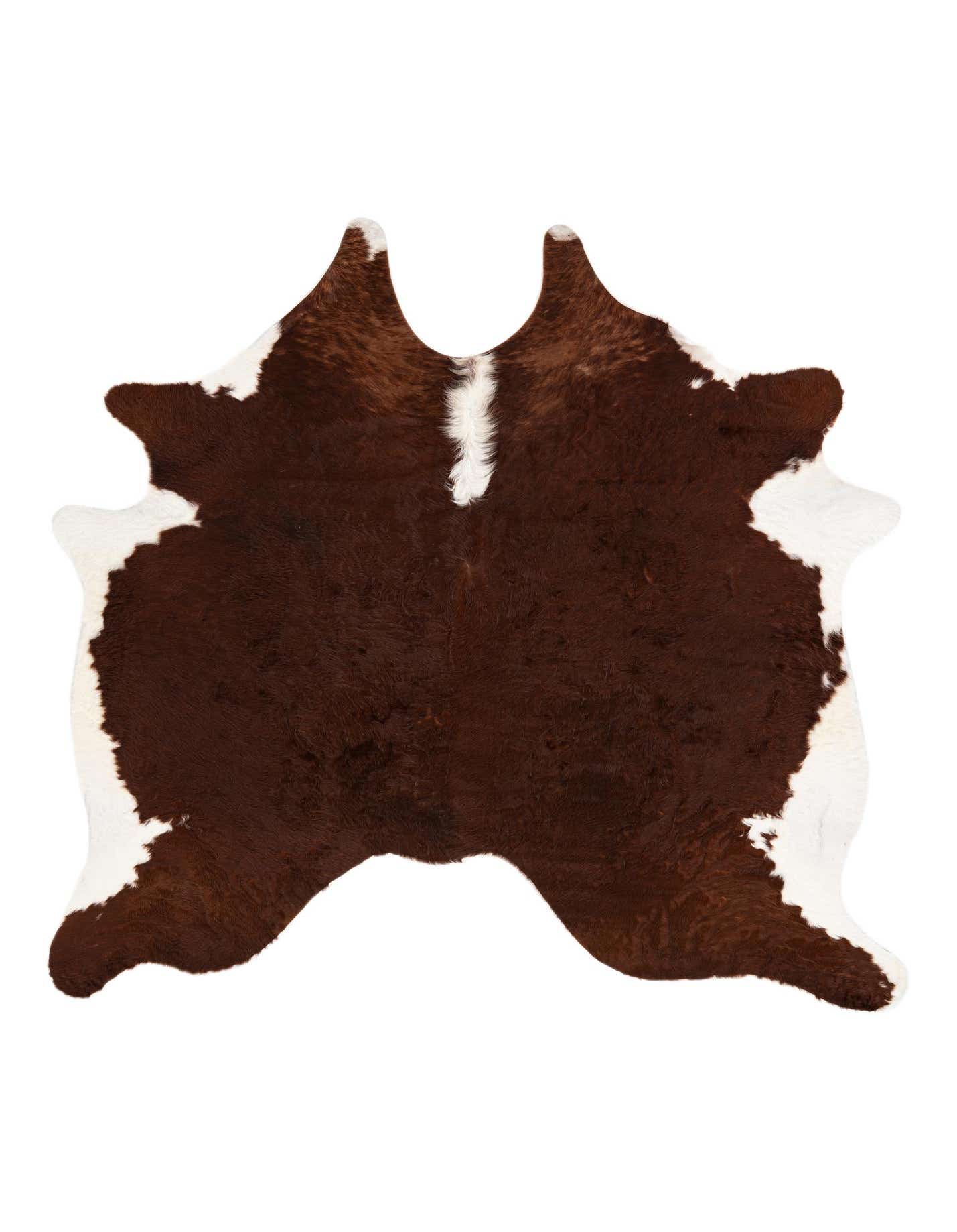 Primary image  7' x 7' 3 Cowhide Leather Square Rug
