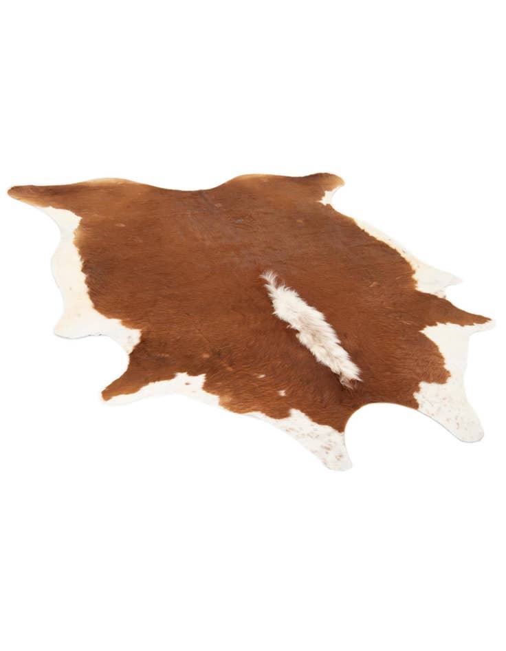 Detail image of  6' 2 x 6' 11 Cowhide Leather Square Rug