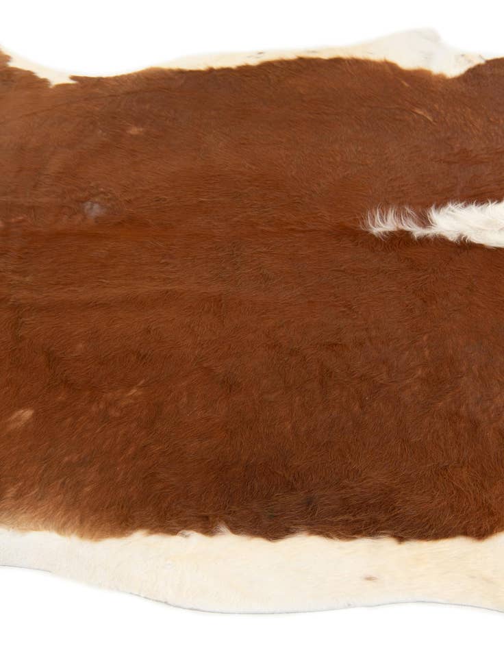 Detail image of  6' 2 x 6' 11 Cowhide Leather Square Rug