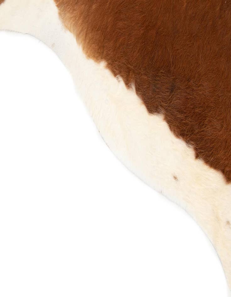 Detail image of  6' 2 x 6' 11 Cowhide Leather Square Rug