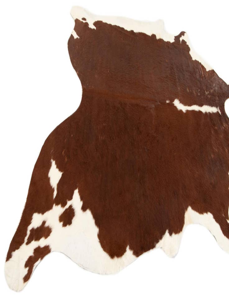 Detail image of  7' 1 x 7' 4 Cowhide Leather Square Rug