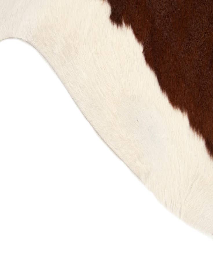 Detail image of  7' 1 x 7' 4 Cowhide Leather Square Rug