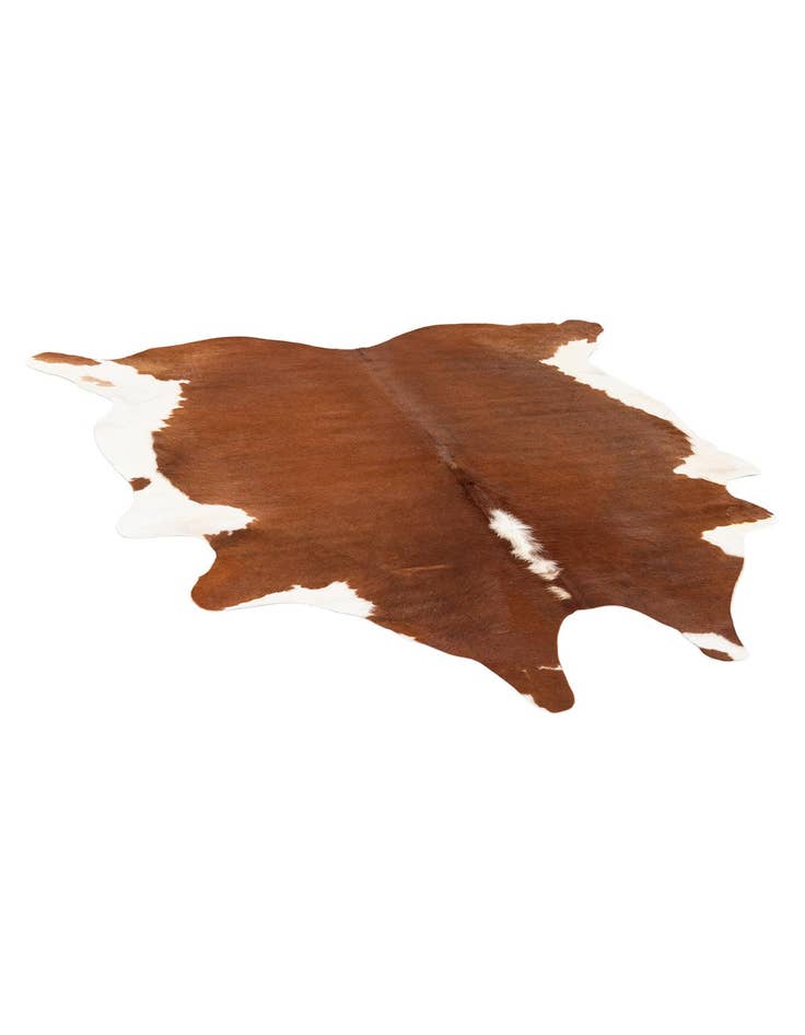 Detail image of  6' x 6' 2 Cowhide Leather Square Rug