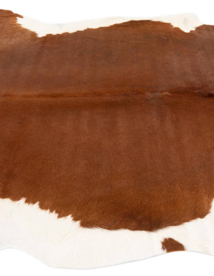 Detail image of  6' x 6' 2 Cowhide Leather Square Rug