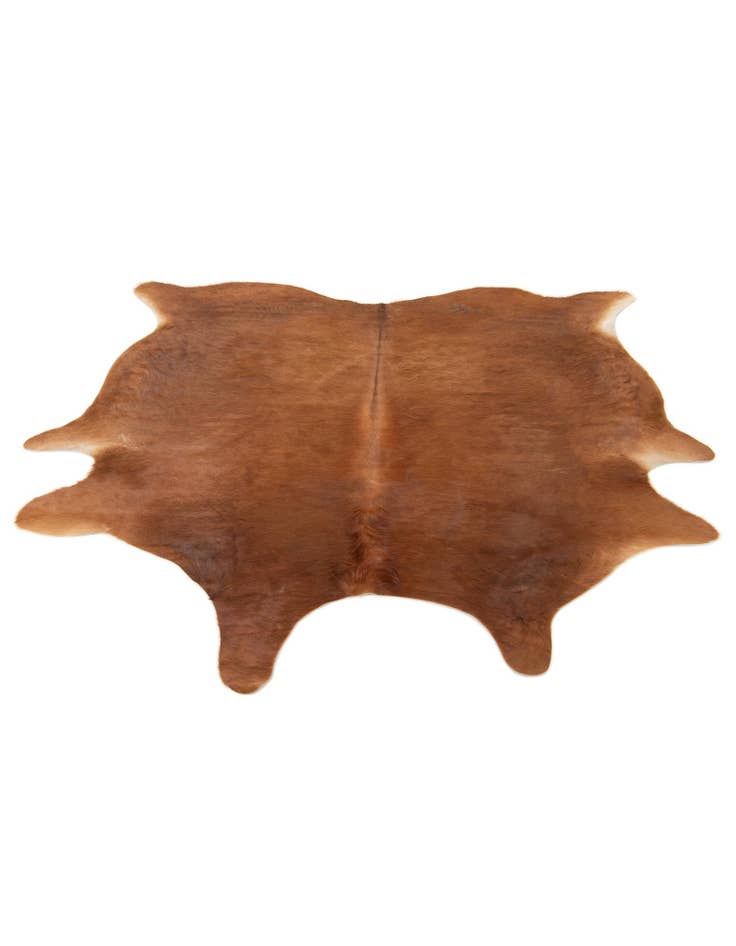 Detail image of  6' 3 x 6' 8 Cowhide Leather Square Rug