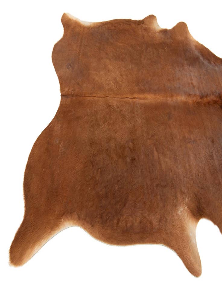 Detail image of  6' 3 x 6' 8 Cowhide Leather Square Rug