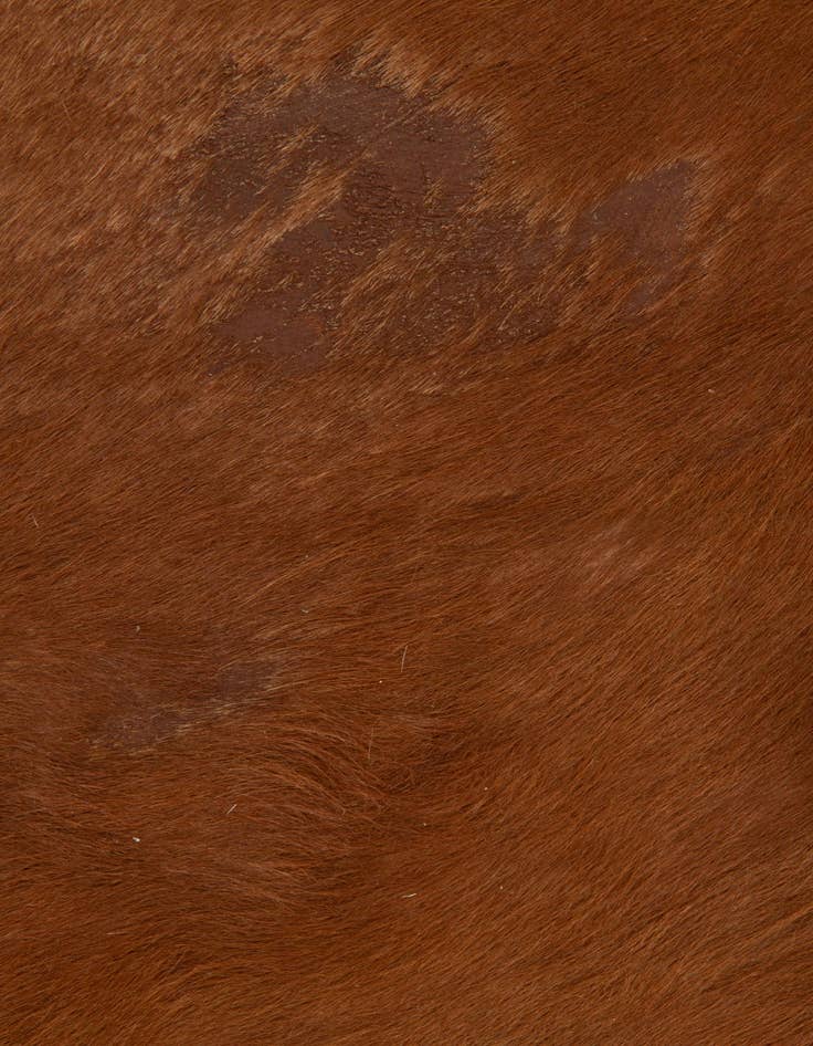 Detail image of  6' 3 x 6' 8 Cowhide Leather Square Rug