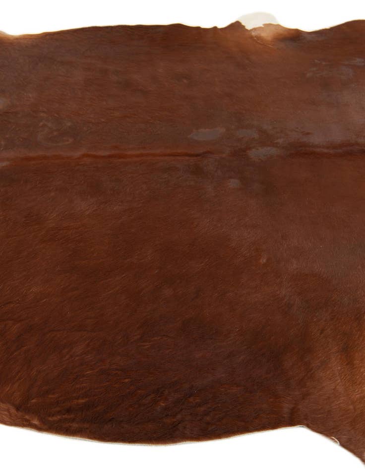 Detail image of  6' 6 x 6' 7 Cowhide Leather Square Rug