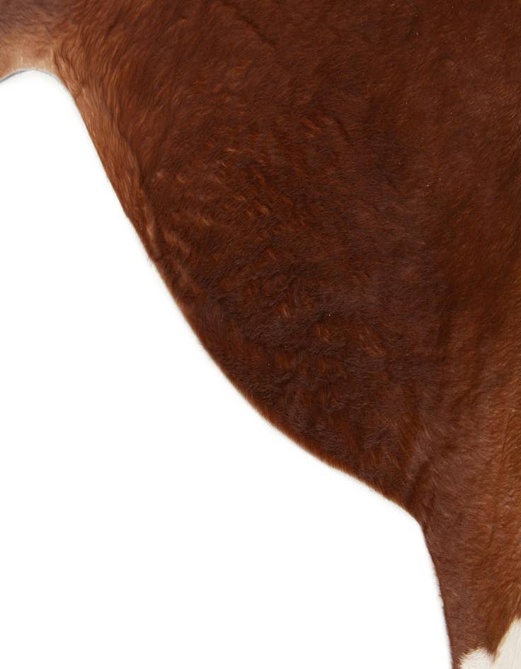 Detail image of  6' 6 x 6' 7 Cowhide Leather Square Rug