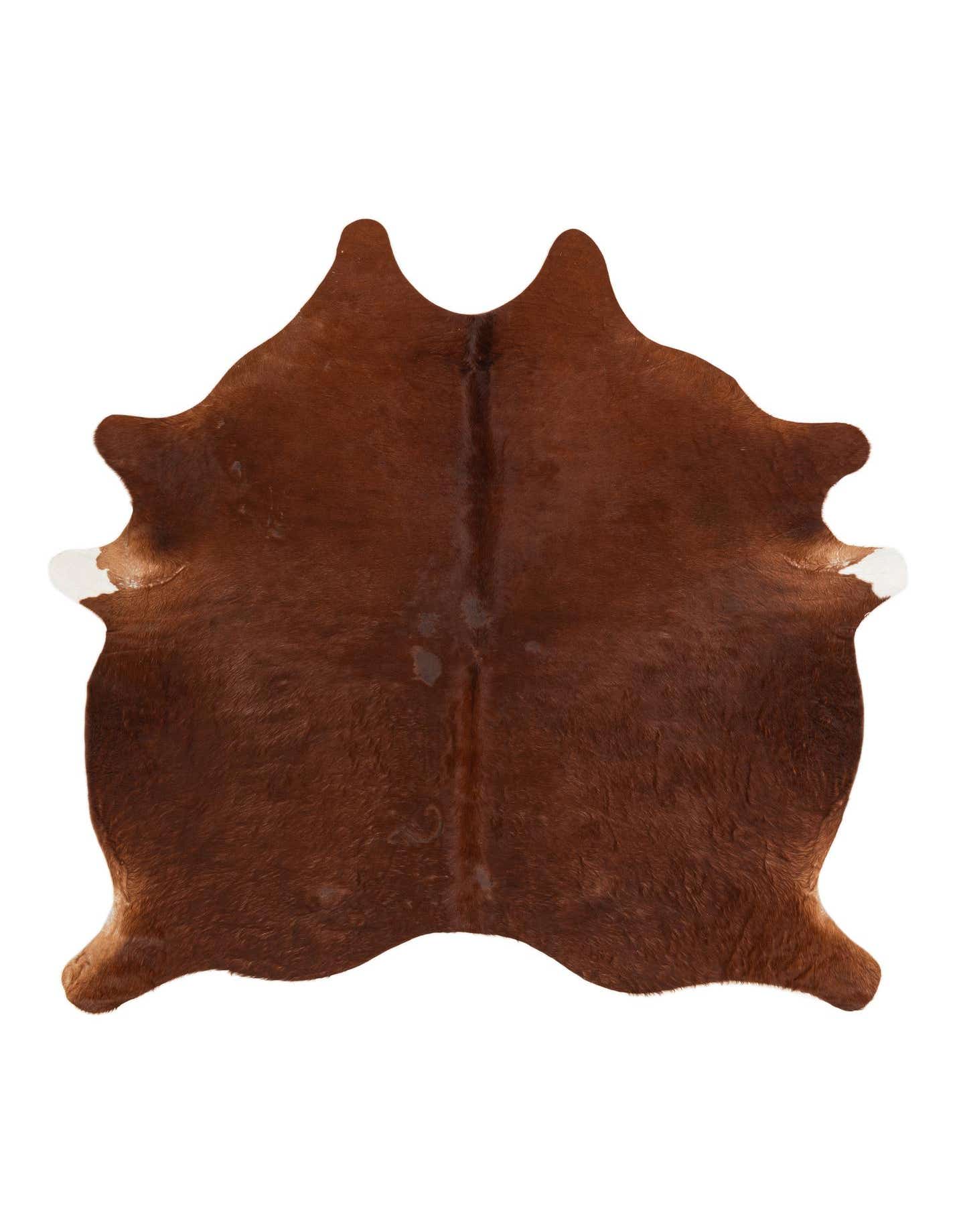 Primary image  6' 6 x 6' 7 Cowhide Leather Square Rug