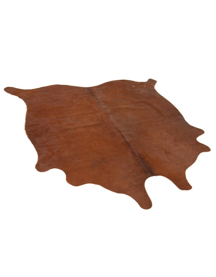 Detail image of  5' 1 x 5' 4 Cowhide Leather Square Rug