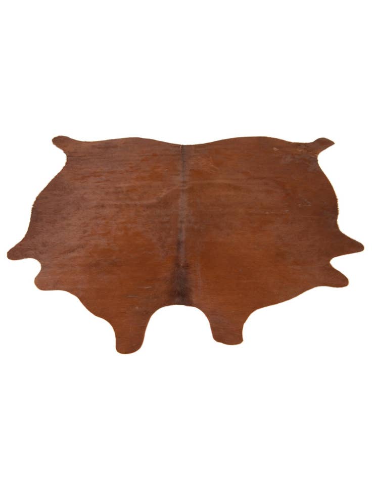 Detail image of  5' 1 x 5' 4 Cowhide Leather Square Rug