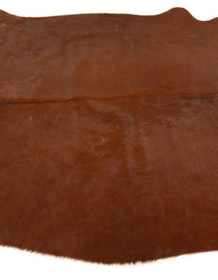 Detail image of  5' 1 x 5' 4 Cowhide Leather Square Rug