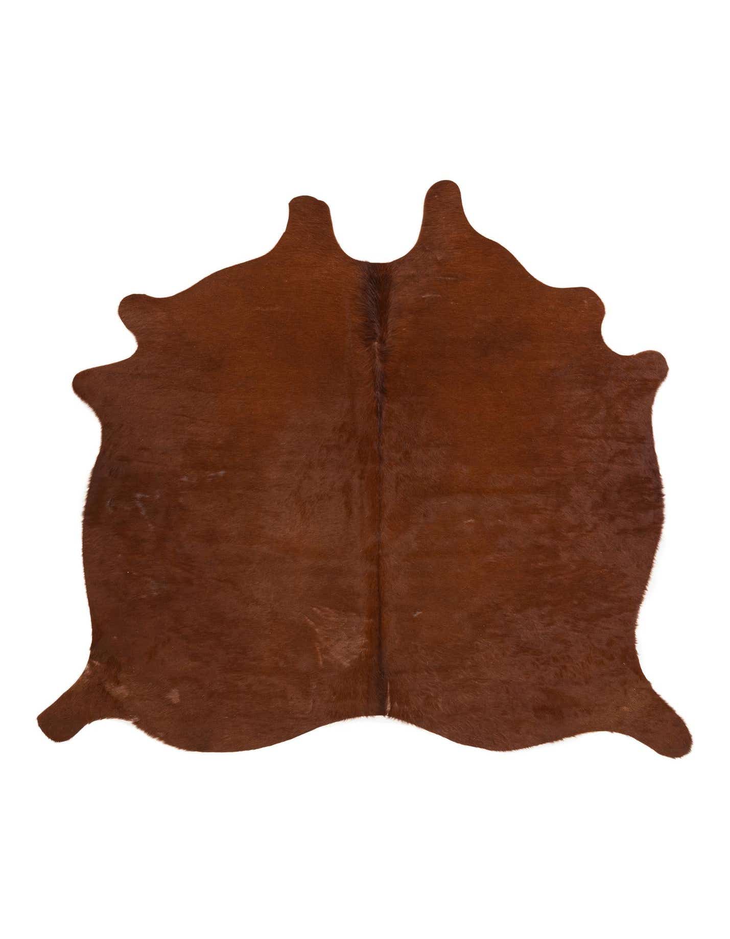 Primary image  5' 1 x 5' 4 Cowhide Leather Square Rug