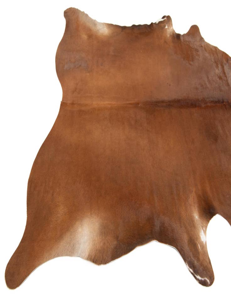 Detail image of  6' 4 x 6' 11 Cowhide Leather Square Rug