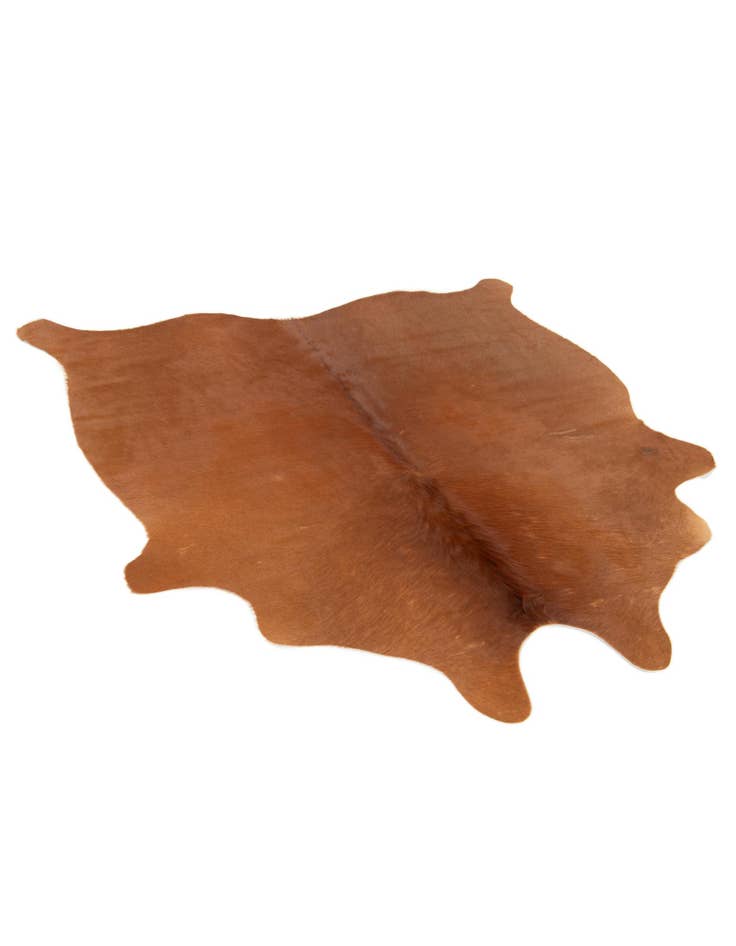 Detail image of  4' 11 x 4' 11 Cowhide Leather Square Rug