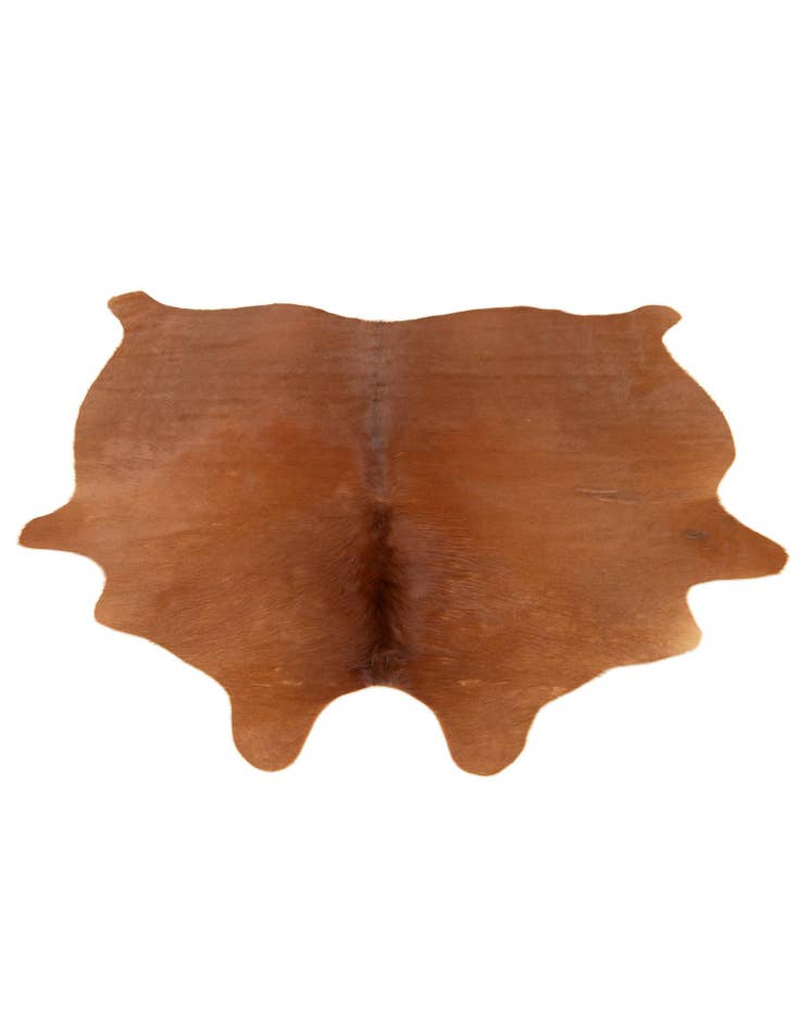 Detail image of  4' 11 x 4' 11 Cowhide Leather Square Rug