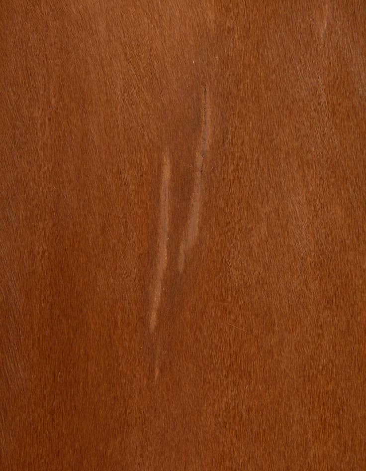 Detail image of  4' 11 x 4' 11 Cowhide Leather Square Rug