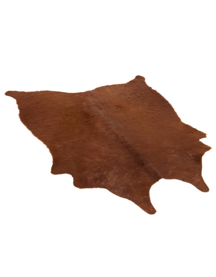 Detail image of  4' 11 x 5' 5 Cowhide Leather Square Rug