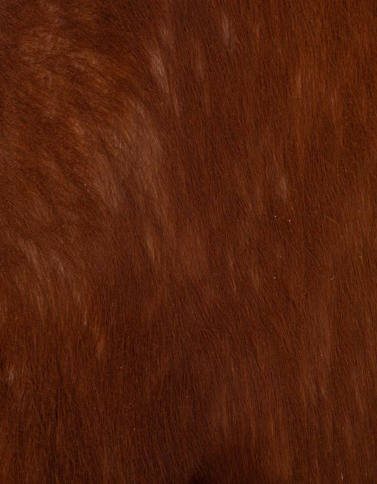 Detail image of  4' 11 x 5' 5 Cowhide Leather Square Rug