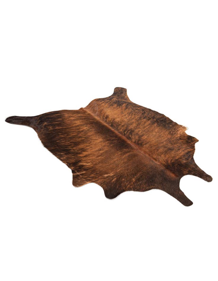 Detail image of  4' 4 x 4' 10 Cowhide Leather Square Rug