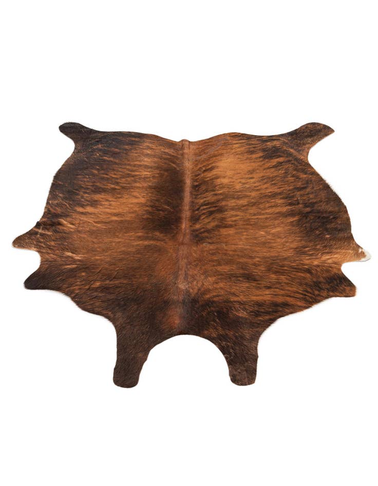 Detail image of  4' 4 x 4' 10 Cowhide Leather Square Rug