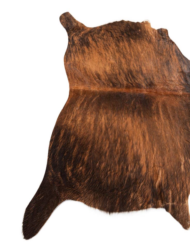 Detail image of  4' 4 x 4' 10 Cowhide Leather Square Rug