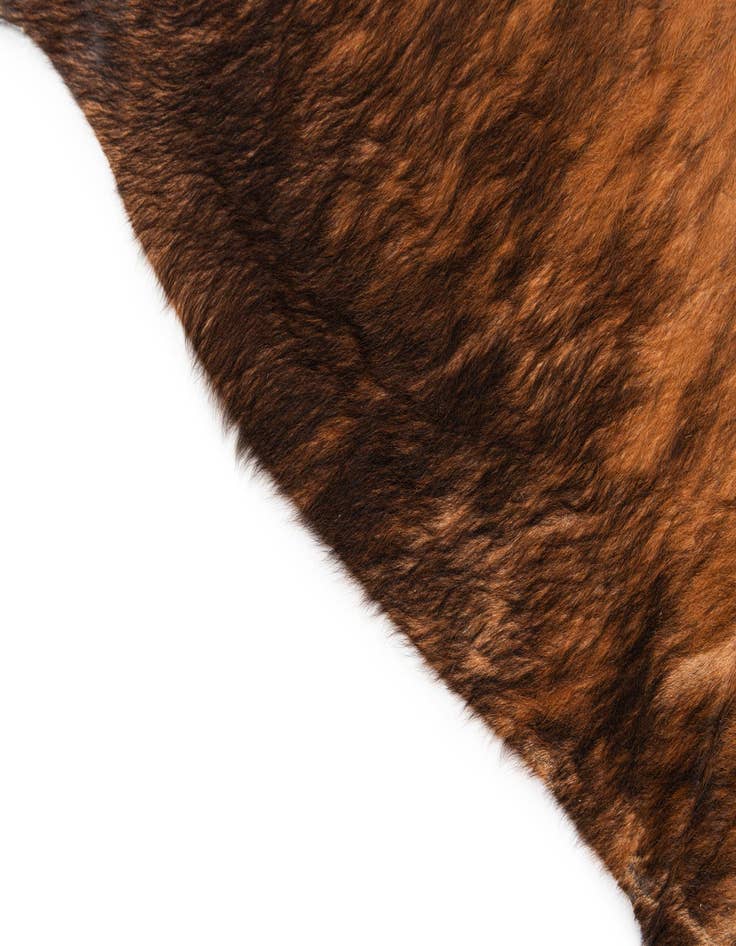 Detail image of  4' 4 x 4' 10 Cowhide Leather Square Rug