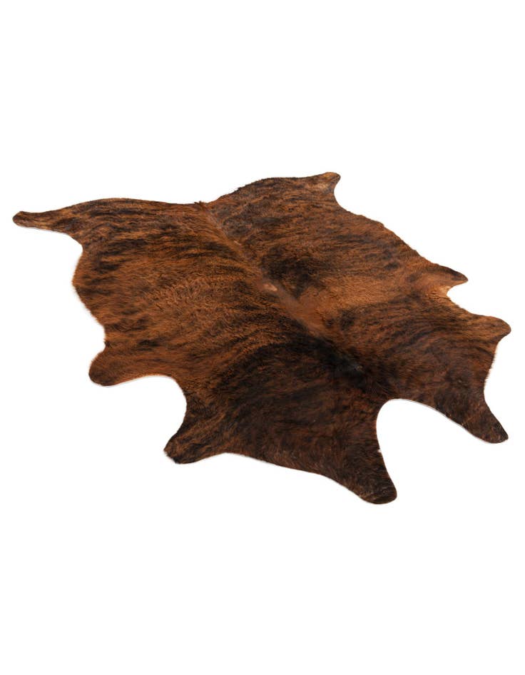 Detail image of  5' x 5' 6 Cowhide Leather Square Rug