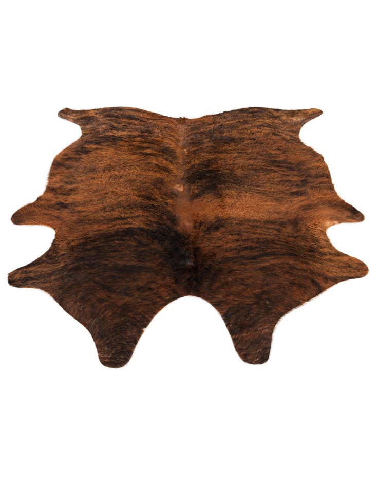 Detail image of  5' x 5' 6 Cowhide Leather Square Rug