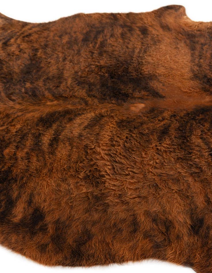 Detail image of  5' x 5' 6 Cowhide Leather Square Rug