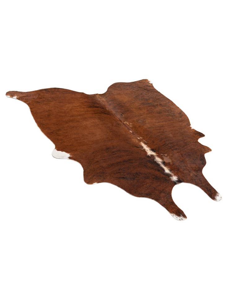 Detail image of  5' 4 x 5' 7 Cowhide Leather Square Rug