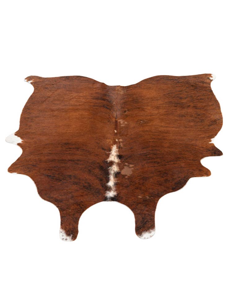 Detail image of  5' 4 x 5' 7 Cowhide Leather Square Rug
