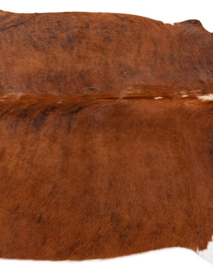 Detail image of  5' 4 x 5' 7 Cowhide Leather Square Rug