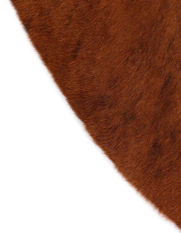 Detail image of  5' 4 x 5' 7 Cowhide Leather Square Rug