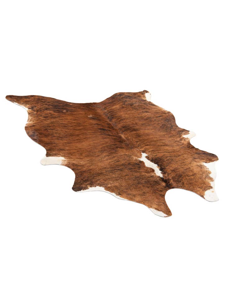 Detail image of  5' 3 x 5' 8 Cowhide Leather Square Rug