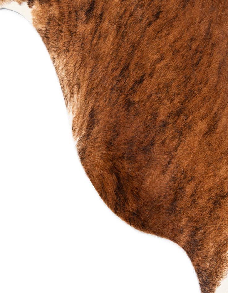 Detail image of  5' 3 x 5' 8 Cowhide Leather Square Rug