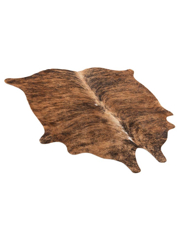 Detail image of  4' 10 x 5' 3 Cowhide Leather Square Rug