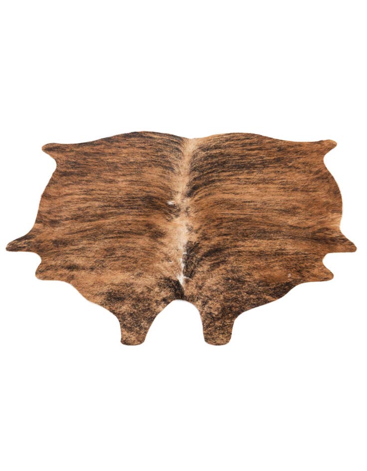 Detail image of  4' 10 x 5' 3 Cowhide Leather Square Rug