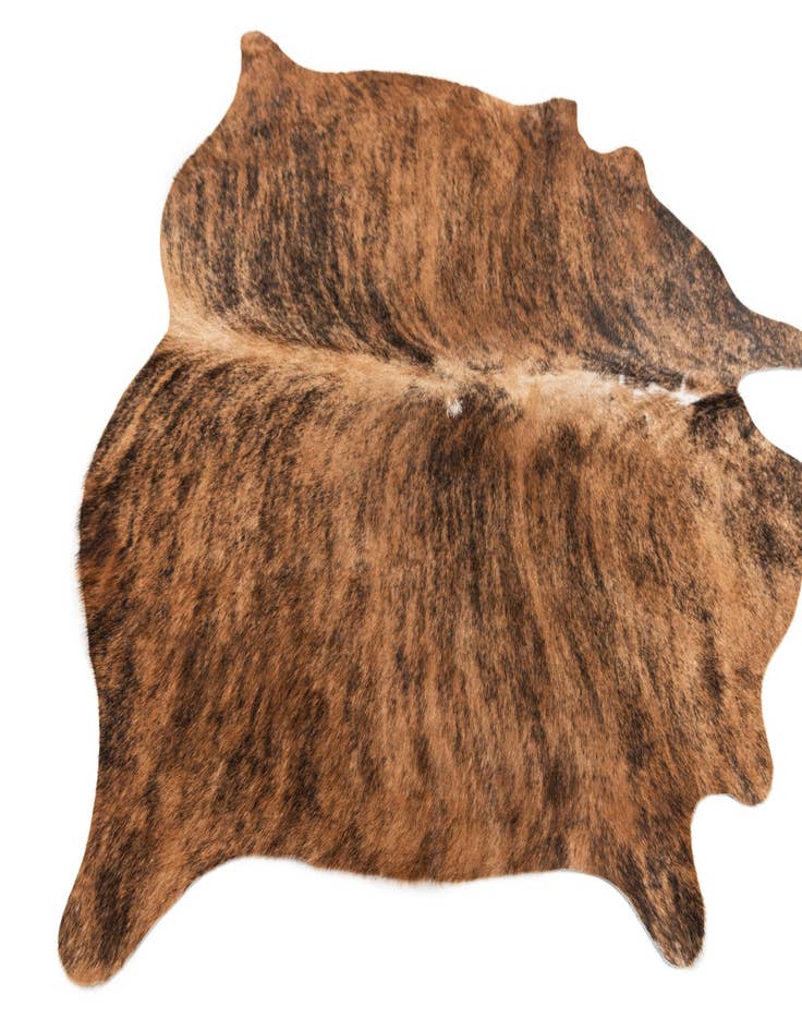 Detail image of  4' 10 x 5' 3 Cowhide Leather Square Rug