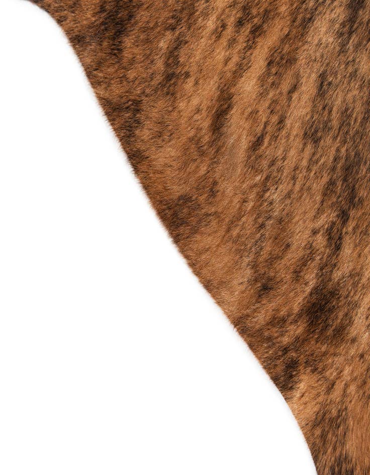 Detail image of  4' 10 x 5' 3 Cowhide Leather Square Rug