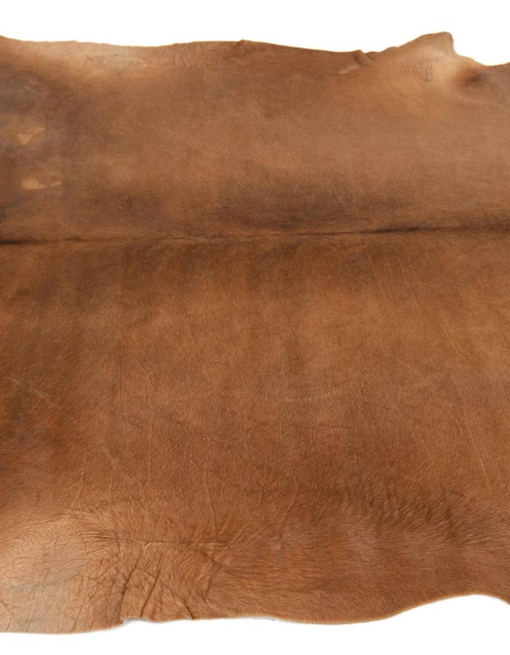 Detail image of  6' 5 x 6' 8 Cowhide Leather Square Rug