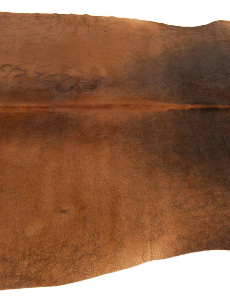 Detail image of  5' 2 x 5' 3 Cowhide Leather Square Rug